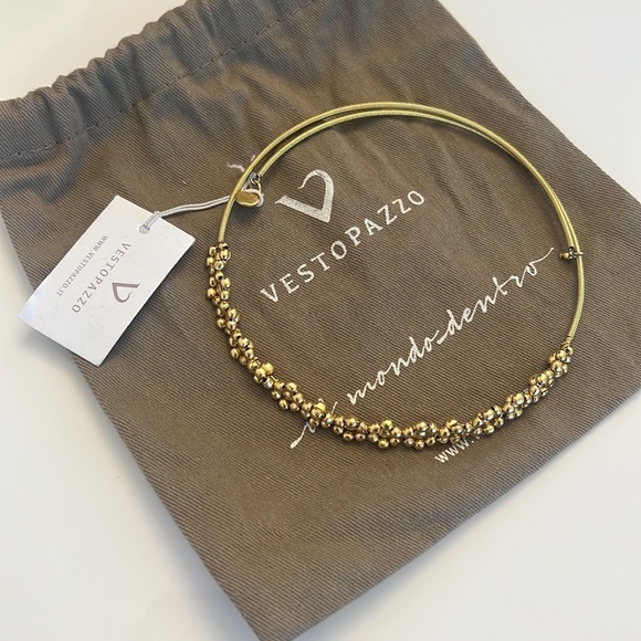 NWT Handcrafted Brass necklace.  Garland ADJUSTABLE NECKLACE - Picture 8 of 17